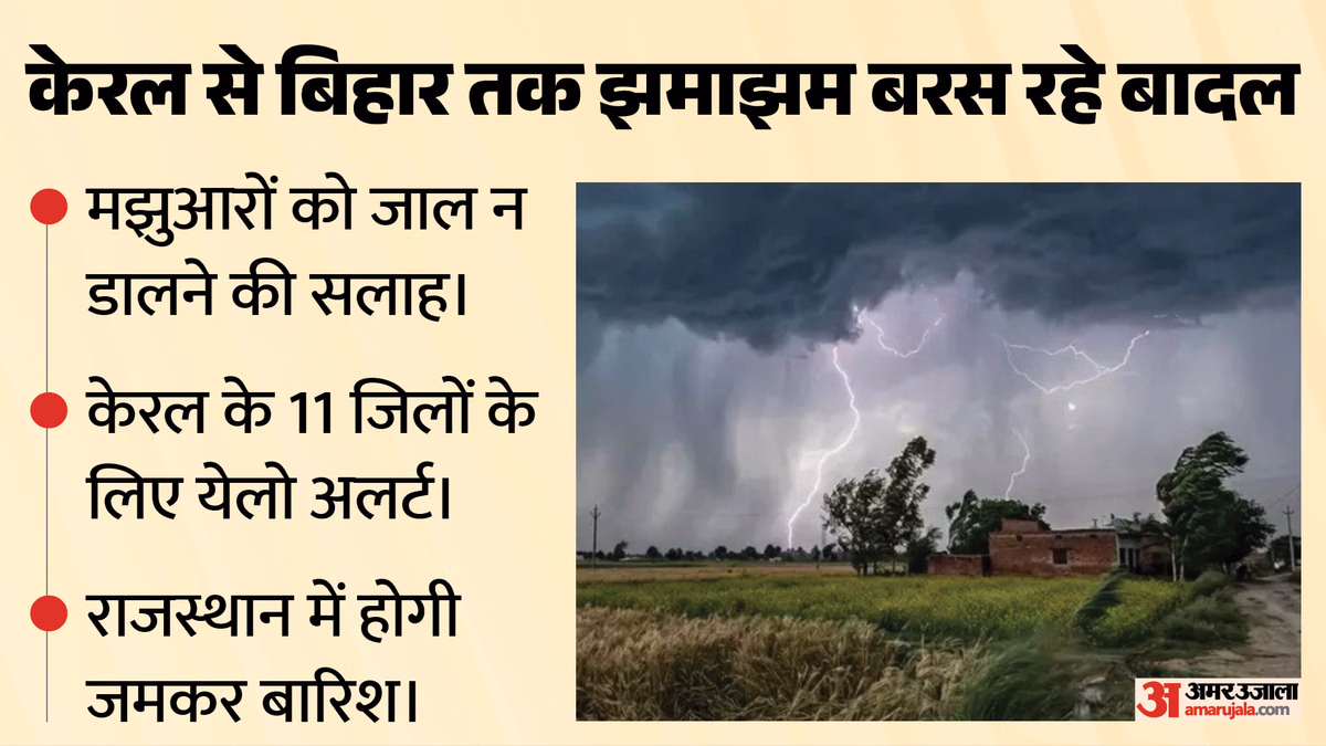 Rain Alert: देश के कई राज्यों में बारिश से बढ़ा बाढ़ का खतरा? IMD ने किन शहरों के लिए जारी किया येलो अलर्ट