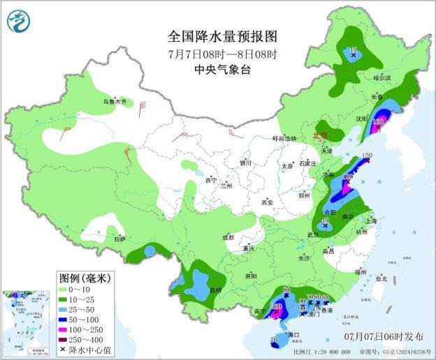 广西江苏山东辽宁等地将有强降水和强对流天气