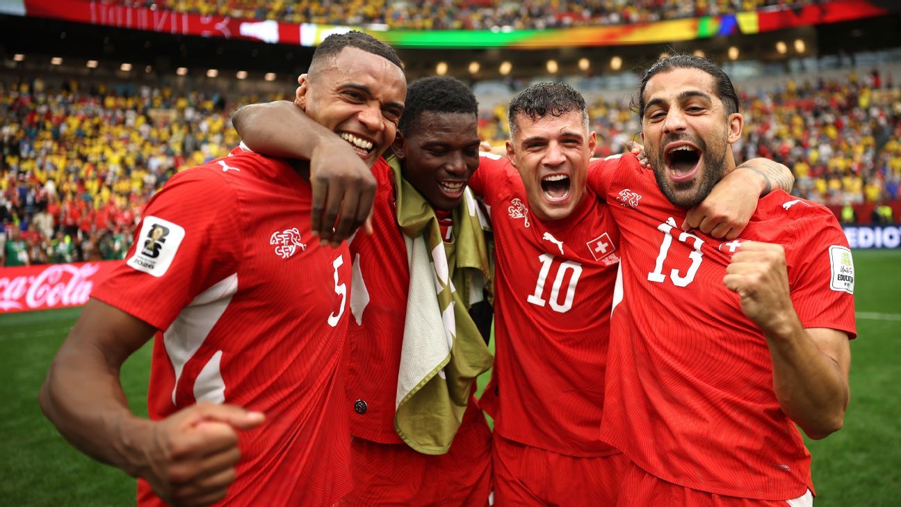 Swiss overcome penalty 'curse' to oust Colombia
