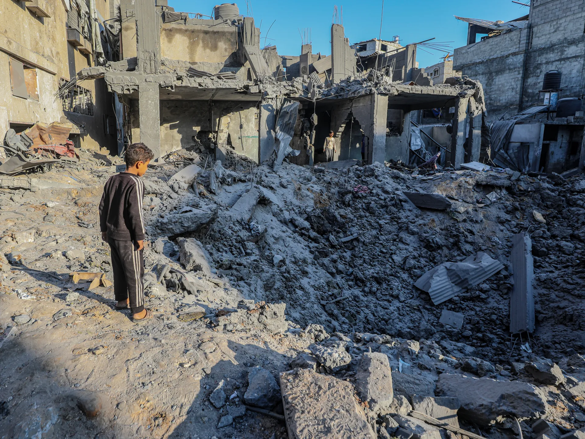 Overnight Israeli strikes on Gaza leave behind heavy destruction
