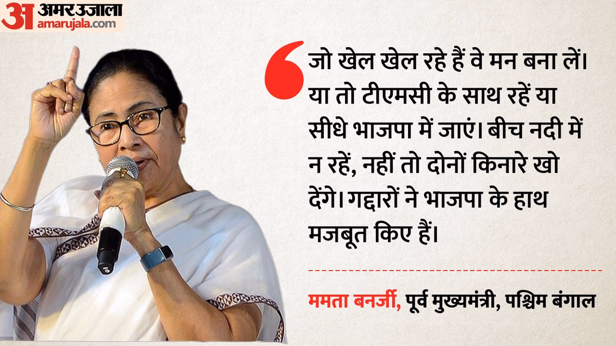 'साथ रहो या भाजपा में जाओ': TMC के बागी नेताओं पर भड़कीं ममता बनर्जी,बोलीं- विश्वासघात से बढ़े BJP के हौसले