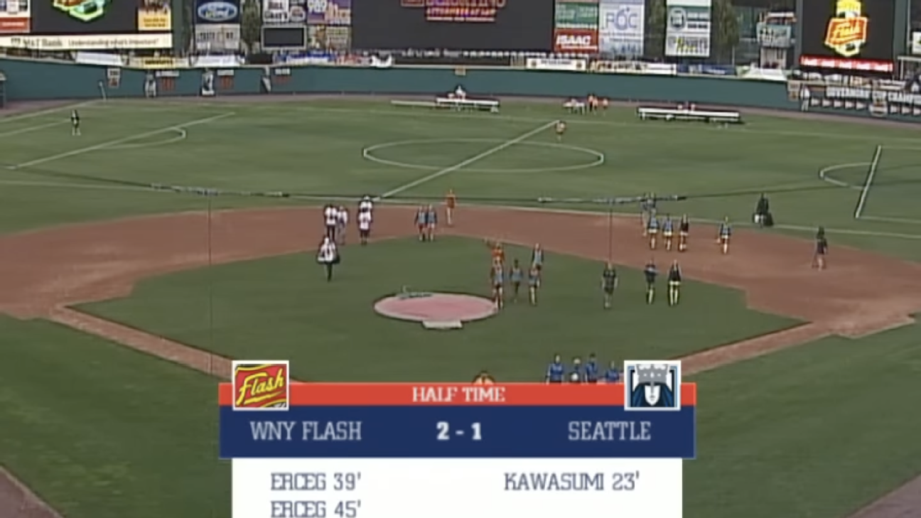 Remembering the NWSL's viral tiny baseball field f...