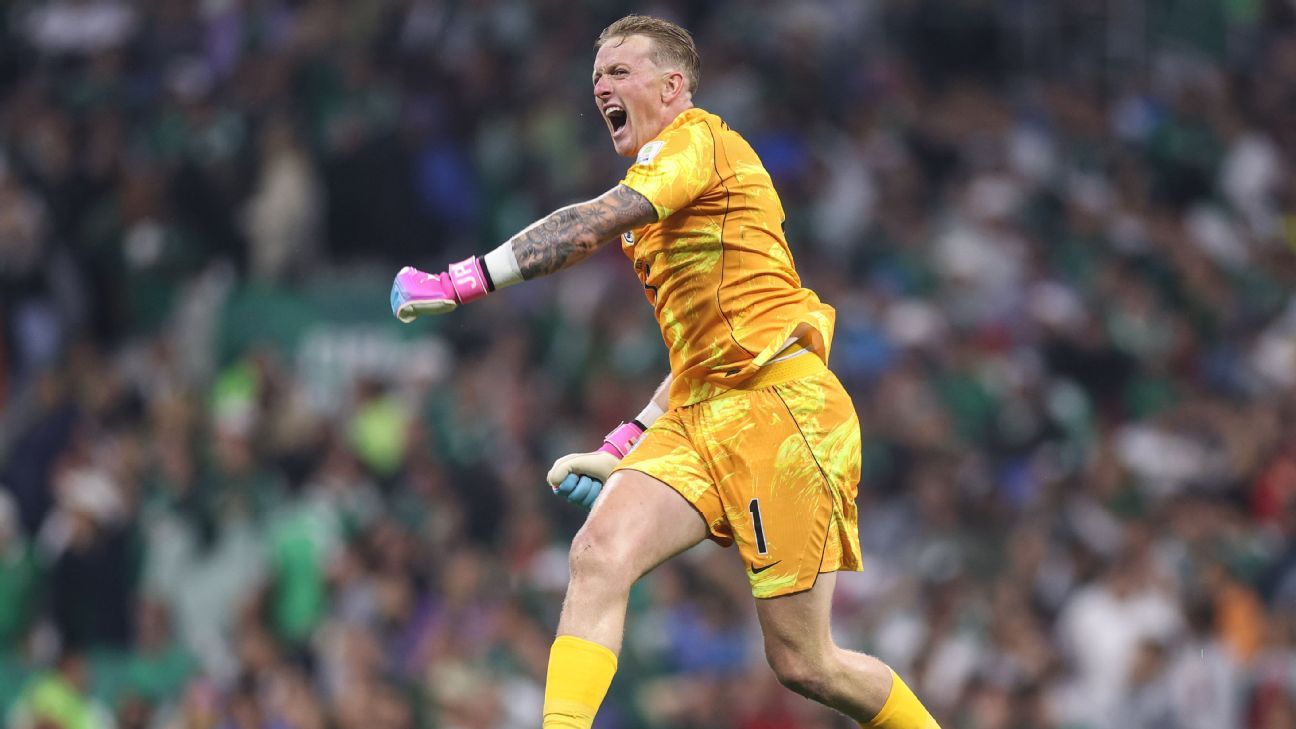 Pickford is about to break an England World Cup re...