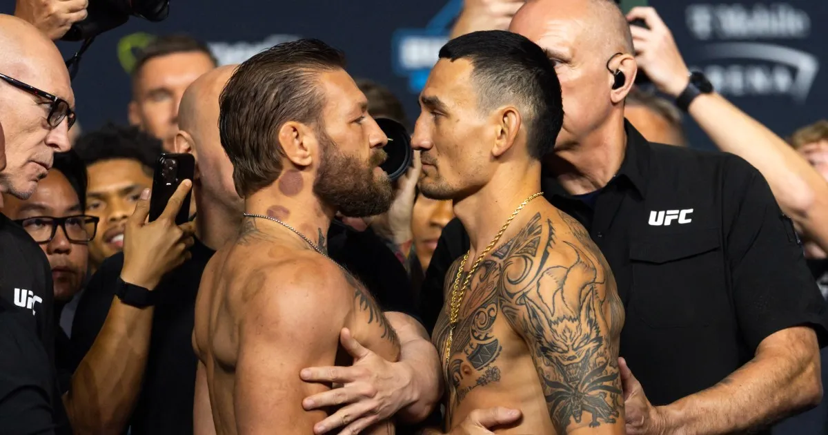 Conor McGregor weighs in at 170.5lbs for UFC 329 bout vs Max Holloway