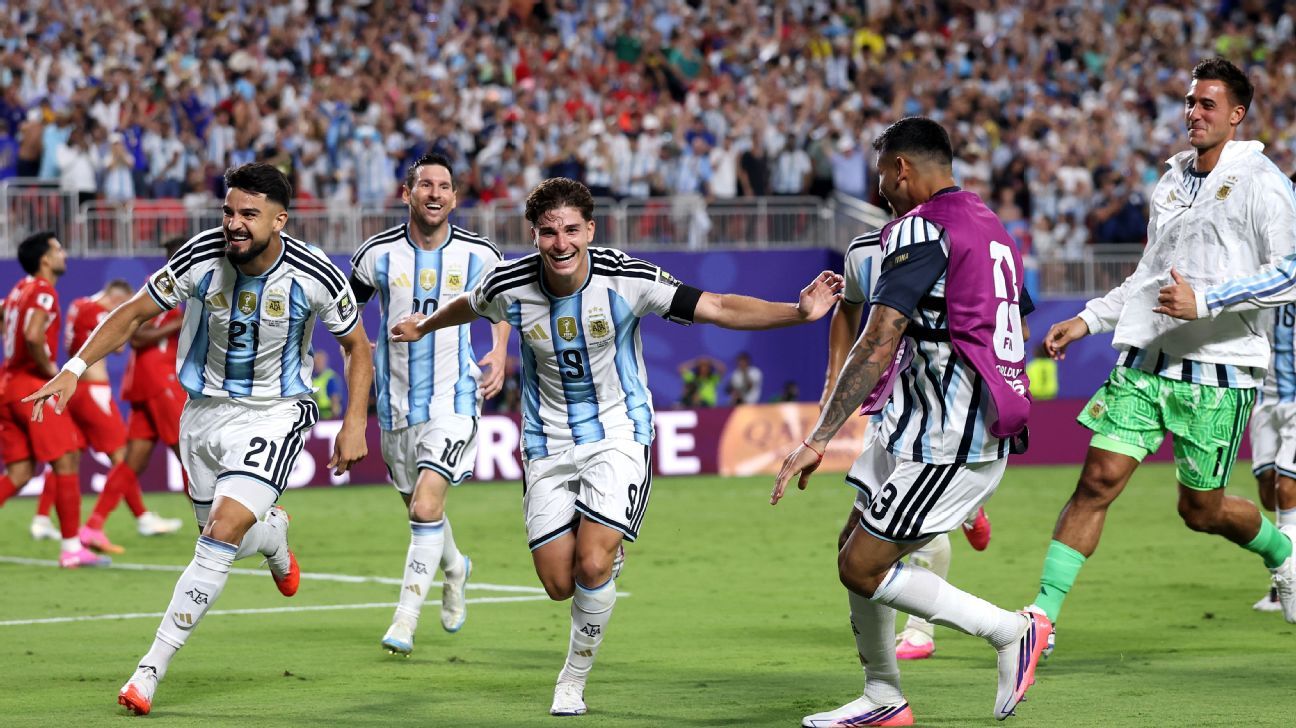 Argentina survive again to book England semifinal
