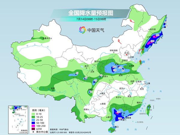 “巴威”余威仍存东北部分地区有大暴雨 华南等地降雨增强