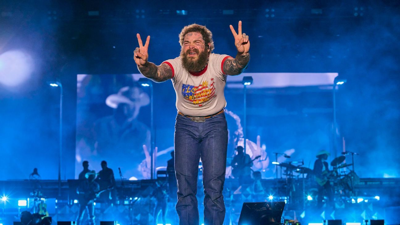 Post Malone headlines WCup closing ceremony