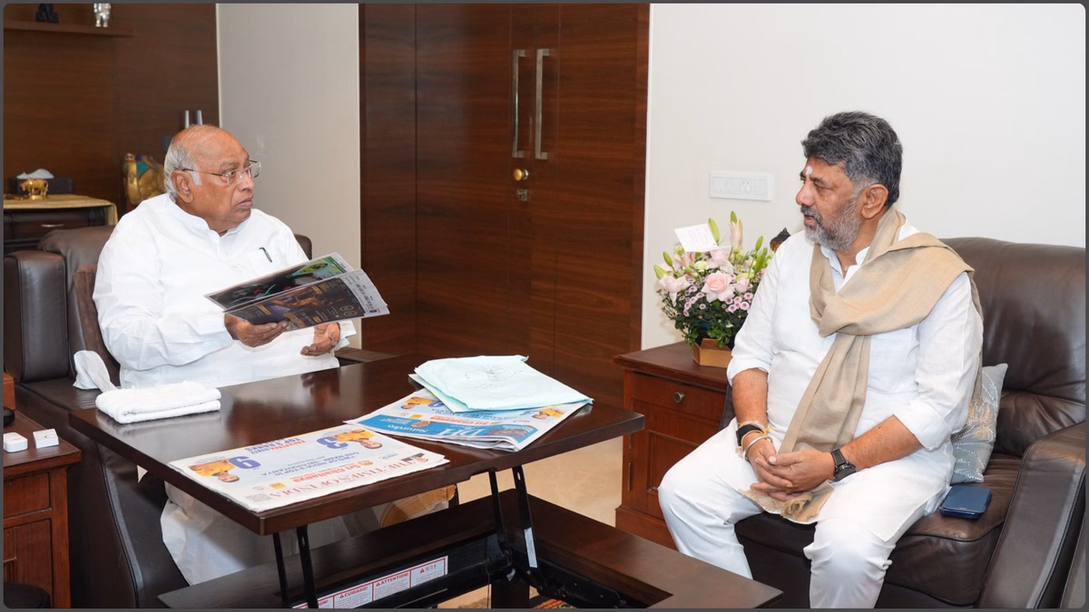 Karnataka Cabinet Expansion: सीएम शिवकुमार ने मल्लिकार्जुन खरगे से की मुलाकात, कर्नाटक में कैबिनेट विस्तार कब?