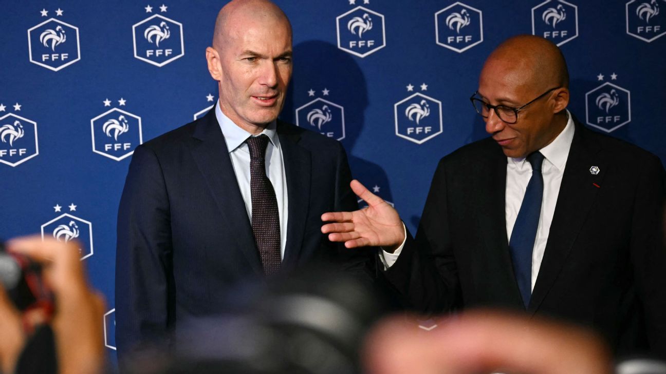 Zidane named France coach, first job since 2021