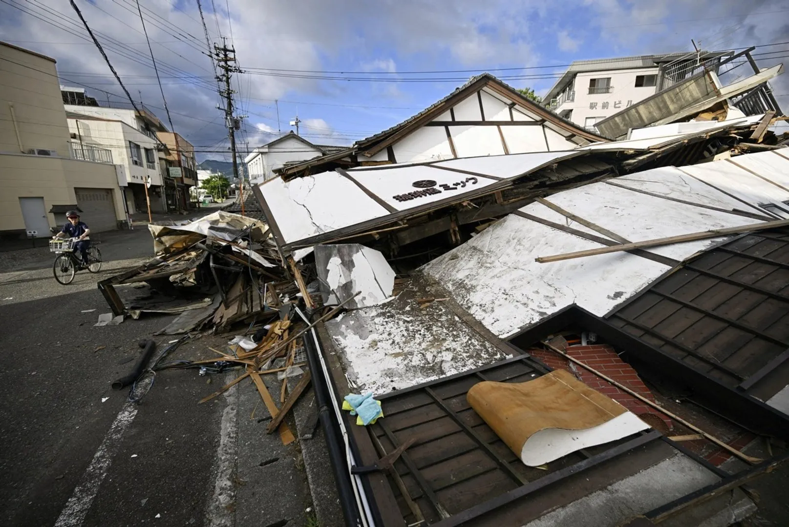 Latest images of damage as death toll from Japan’s Kyushu quake rises