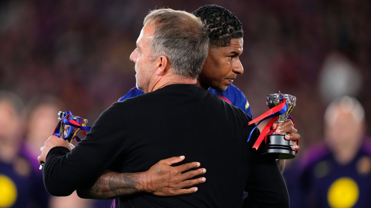 Barça's Flick will 'miss' Rashford after Utd return