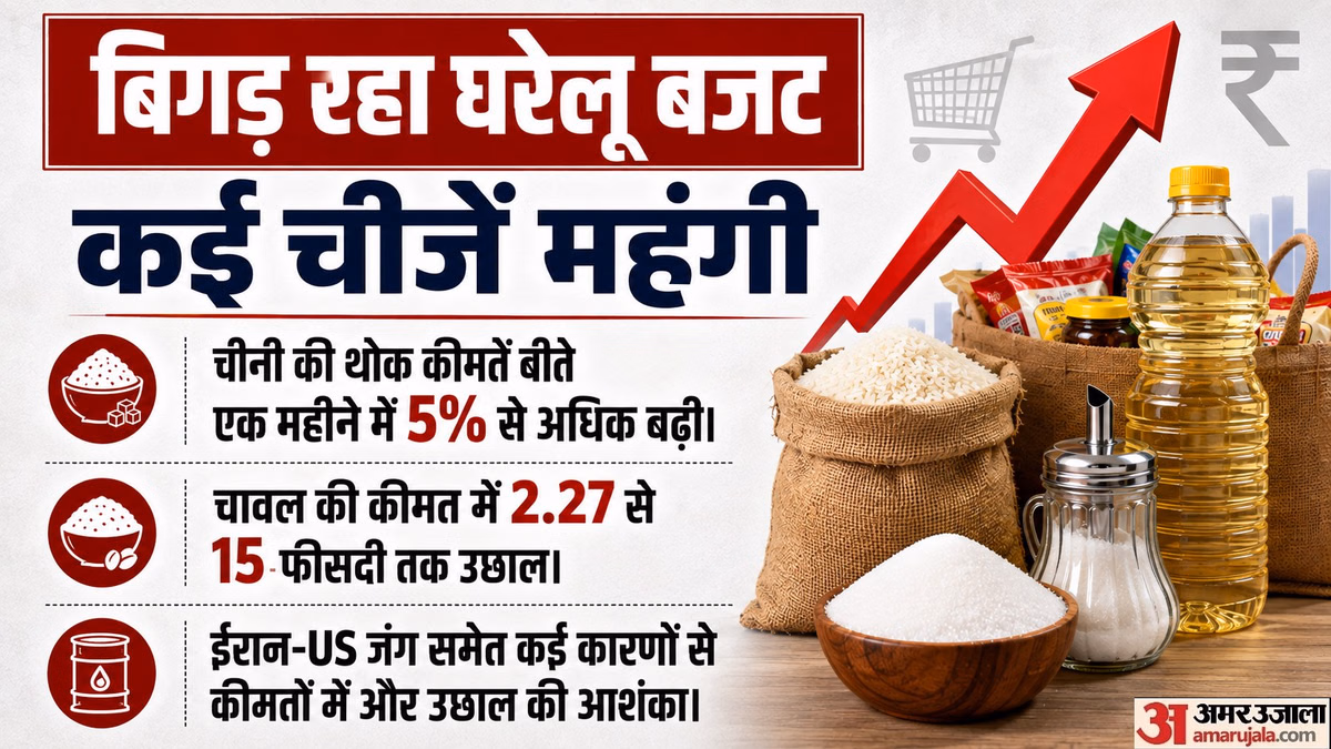 त्योहारों से पहले बढ़ी महंगाई: चीनी-चावल की कीमत 5% से अधिक बढ़ी, कमजोर मानसून और जमाखोरी के अलावा क्या कारण?