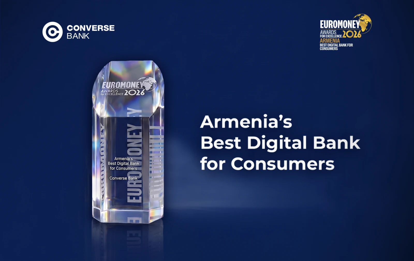 Euromoney-ին՝ Կոնվերս Բանկի թվային փոխակերպման և «Armenia’s Best Digital Bank for Consumers» մրցանակի մասին