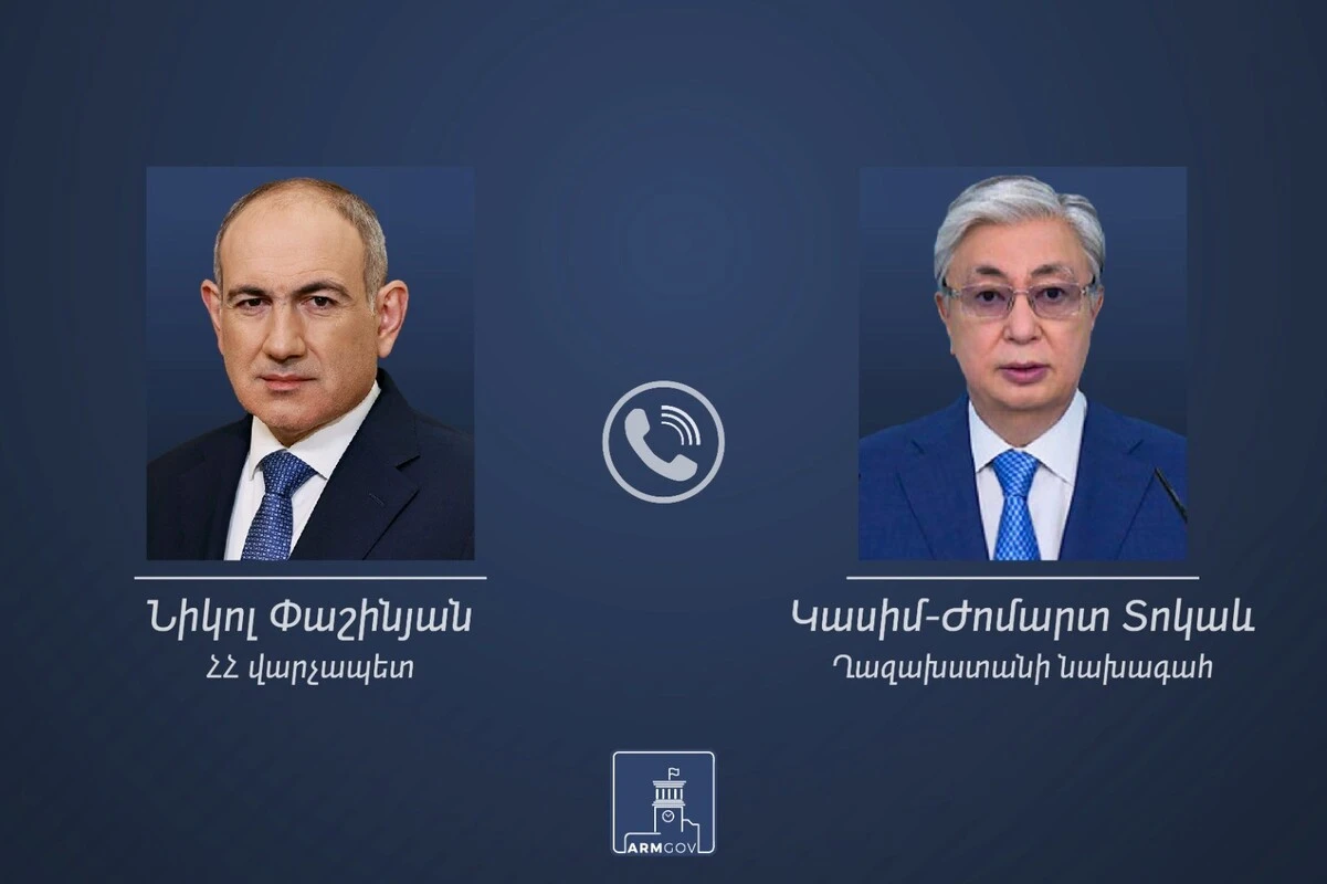 Փաշինյանը հեռախոսազրույց է ունեցել Տոկաևի հետ. վերջինս ընդունել է Հայաստան այց կատարելու հրավերը